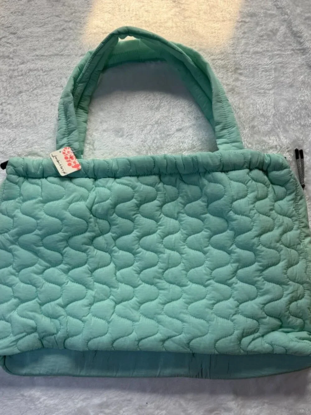 NWT Free People Movement Womens Cloud 9 Tote Bag Messenger Weekend Pistachio